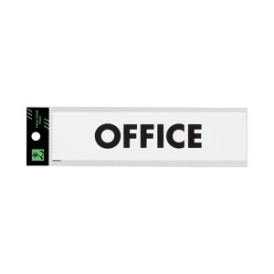 (まとめ）光 アクリルマット板サイン OFFICE〔×10セット〕