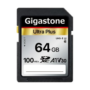 Gigastone SDXCカード 64GB V30 UHS-1 U3 A1 GJSX-64GV3A1 1枚