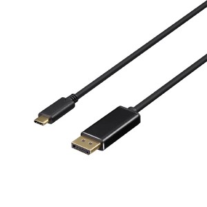 バッファロー（サプライ） ディスプレイ変換ケーブル USB Type-C - DisplayPort 2m ブラック BDCDP20BK