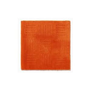 吸着式 キッチンマット/台所マット 〔オレンジ〕 60×60cm 正方形 日本製 ジョイント式 洗える 『ピタプラス ブリック』