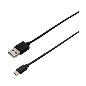 〔10個セット〕wantobe MicroUSBケーブル充電・通信用 ブラック WSMC100BKX10