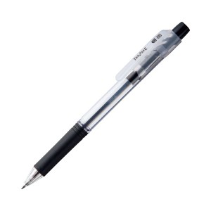(まとめ) TANOSEE ノック式油性ボールペン ロング芯タイプ 0.7mm 黒 1本  〔×100セット〕