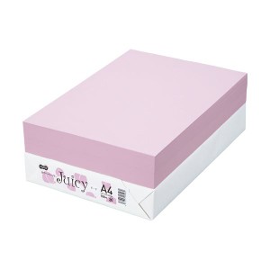 TANOSEE カラーペーパー Juicy ピーチ A4 500枚 〔×10セット〕