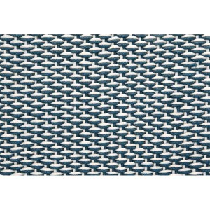 手織り カーペット/ラグマット 〔約45×75cm ブルー〕 ホットカーペット対応 手洗い可 インド製 『マイカ』 プレーベル