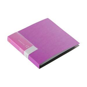(まとめ) バッファローCD&DVDファイルケース ブックタイプ 12枚収納 ピンク BSCD01F12PK 1個 〔×50セット〕