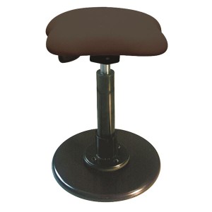 モダン スツール/丸椅子 〔ブラウン×ブラック〕 幅33cm 日本製 スチールパイプ 『ツイストスツールラフレシア3』