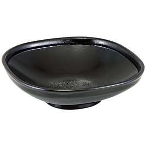 6.5寸 角ふる里鉢/和食器 〔黒ゆず天目 A〕 194mm×194mm×58mm 日本製 食洗機対応 〔和食 レストラン 店舗 お店〕