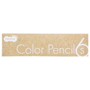 (まとめ) TANOSEE 色鉛筆 6色（各色1本） 1セット  〔×30セット〕