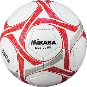 MIKASA（ミカサ）サッカーボール軽量5号球 一般用・シニア（60歳以上）向き ホワイトレッド〔MC512LWR〕