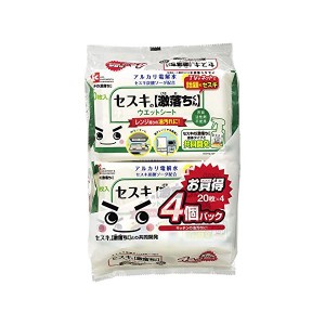 （まとめ）セスキの激落ちくんシート キッチン用 4パック入り（80枚） SS-291 〔12個セット〕