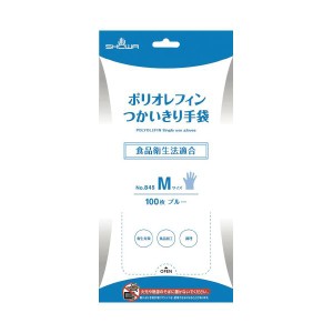 ショーワグローブ つかいきりグローブ ブルー M 2400枚(100枚×24箱)