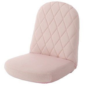 日本製 おしゃれ 座椅子 パステルカラー 〔ピンク〕 コンパクト リクライニング ソファ ソファー 1人掛け かわいい