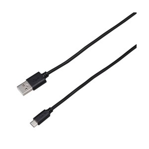 〔5個セット〕BAUT microUSB 高出力対応ケーブル 2A 1.0m ブラック BUSM100BKX5