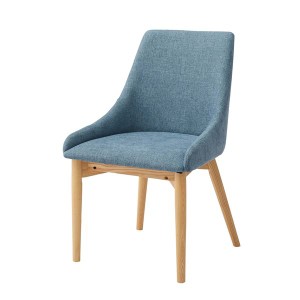 ダイニングチェア/椅子 ブルー 木製 天然木 約W53×D57×H85×SH45cm 組立品