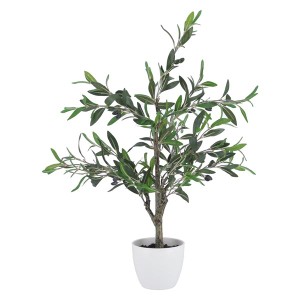 人工観葉植物 インテリアグリーン オリーブ 幅40×奥行40×高さ82cm