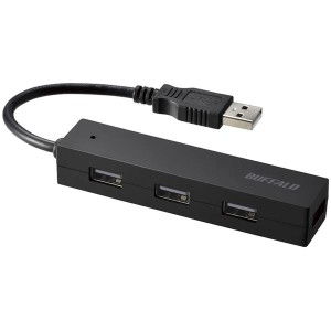 バッファロー（サプライ） USB2.0 バスパワー 4ポート ハブ ブラック