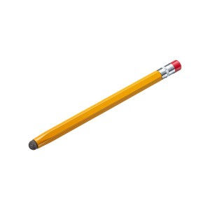 〔5個セット〕 サンワサプライ 導電繊維タッチペン(オレンジ・鉛筆型) PDA-PEN51DX5