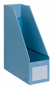 （まとめ買い）コクヨ ファイルボックス 収納幅94mm  青 フ-E450B 〔5冊セット〕