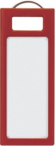 （まとめ買い）コクヨ キーホルダー型名札 KEYSYS 赤 4個入 ナフ-S230R 〔×5〕