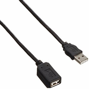 エレコム USB延長ケーブル マグネット内蔵 USB(A)オス-USB(A)メス 2.0m グラファイト USB-EAM2GT