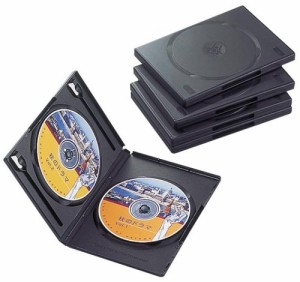 エレコム CCD-DVD05BK DVDトールケース