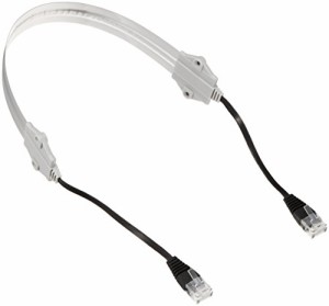 エレコム LANケーブル CAT5e準拠 屋外対応版 すきま用 アルミ強化 0.5m シルバー LD-VAPF/SV05