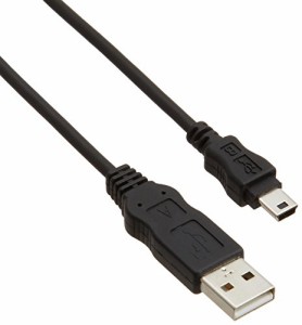 【メール便発送】エレコム USBminiケーブル RoHS指令準拠 USB A オス-USB miniB オス 1.5m ブラック USB-ECOM515