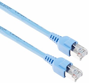 【メール便発送】エレコム LANケーブル CAT5e STP(シールド加工) RoHS指令準拠 1m (簡易パッケージ) ブルー LD-CTS1/RS