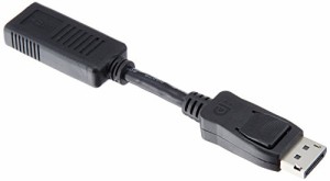 エレコム ディスプレイポート-HDMI変換アダプタ/ブラック AD-DPHBK