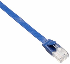 エレコム LANケーブル CAT6A Gigabit フラット 15m ブルーメタリック 【PlayStation 4 対応】 LD-GFA/BM15