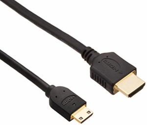 【メール便発送】エレコム HDMImini(High Speed HDMI Cable with Ethernet)認証ケーブル 1.5m ブラック CAC-HD14EM15BK