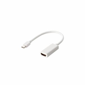 【メール便発送】エレコム miniDisplayPort変換アダプタ forAPPLE HDMI ホワイト AD-MDPHDMIWH