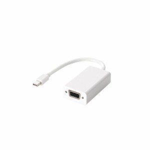 エレコム miniDisplayPort変換アダプタ forAPPLE DVI ホワイト AD-MDPVGAWH