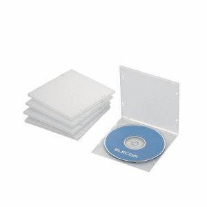 【メール便発送】エレコム CD/DVD/Blu-rayケース スリム  1枚収納 5パック クリア CCD-JPCS5CR