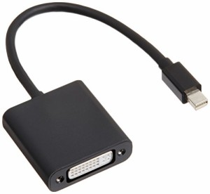 エレコム miniDisplayPort変換アダプタ forAPPLE DVI ブラック AD-MDPDVIBK