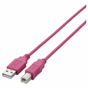 エレコム USB2.0ケーブル/A-Bタイプ/ノーマル/3m/ピンク U2C-BN30PN