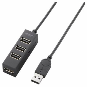 エレコム USBハブ USB2.0 TV用 セルフパワー 4ポート 1m ブラック U2H-TV003SBK