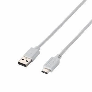 【メール便発送】エレコム USB2.0ケーブル/Apple/A-Cタイプ/ノーマル/1m/ホワイト U2C-APAC10WH