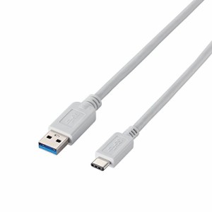 エレコム USBケーブル USB3.1 USB2.0両対応 for Apple A-Cタイプ ノーマル 1m ホワイト USB3-APAC10WH