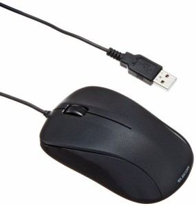 エレコム 光学式マウス/USB/3ボタン/ブラック/ROHS指令準拠 M-K6URBK/RS