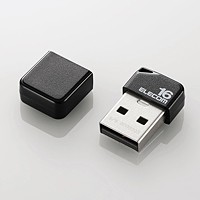 【メール便発送】エレコム USBメモリ USB2.0 小型 キャップ付 16GB ブラック MF-SU2B16GBK