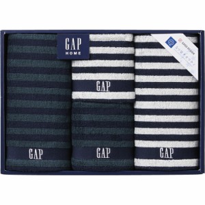 【ギフト】GAP HOME NEW ボーダーギフト フェイスタオル2P&ウォッシュタオル2P