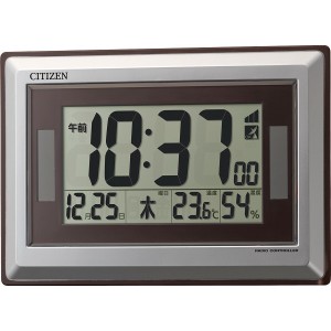 【ギフト】シチズン ソーラー電源電波時計(掛置兼用) 8RZ182-019