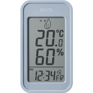 【ギフト】デジタル温湿度計 ブルーグレー TT589BL