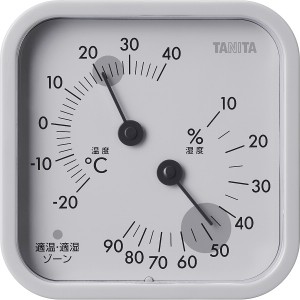 【ギフト】タニタ 温湿度計 ウォームグレー TT587GY