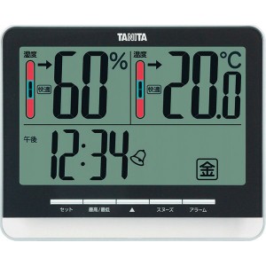 【ギフト】タニタ デジタル温湿度計 ブラック TT538BK