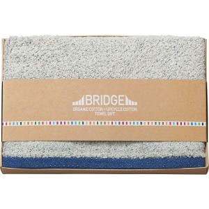 【ギフト】BRIDGE ブリッジ リサイクル糸×オーガニックコットン フェイスタオル ブルー