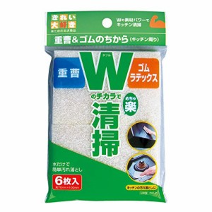 重曹&ゴムの力キッチン周り6枚入日本製HS211 39-335〔まとめ買い10個セット〕