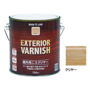 ニッペホームペイント WOODLOVE 屋外用ニス クリヤー 750ml