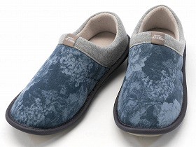 徳武産業 あゆみシューズ 介護靴 自宅用 SUTTO FIT-スットフィット ナイトブルー Sサイズ 2246